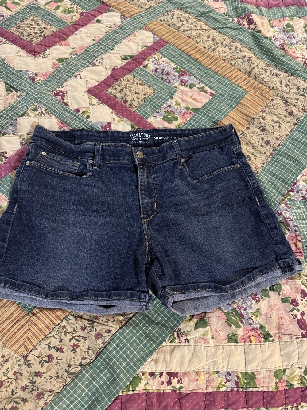 Levi's Dark Blue Denim Jean Shorts